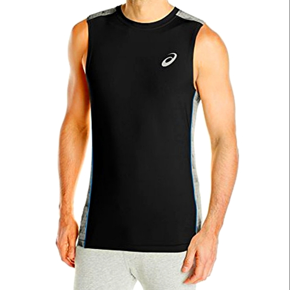 Asics Men's Tiebreaker Printed Muscle Training Shirt